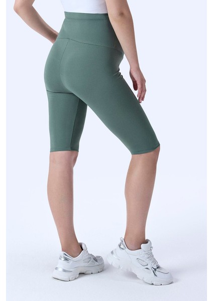 Imaj 715 Yeşil Renk Toparlayıcı ve Extra Esnek Etkili Yüksek Bel Hamile Tayt indirimleri