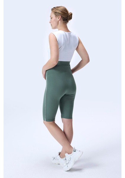 Imaj 357 Yeşil Renk Toparlayıcı ve Extra Esnek Etkili Yüksek Bel Hamile Tayt indirimleri