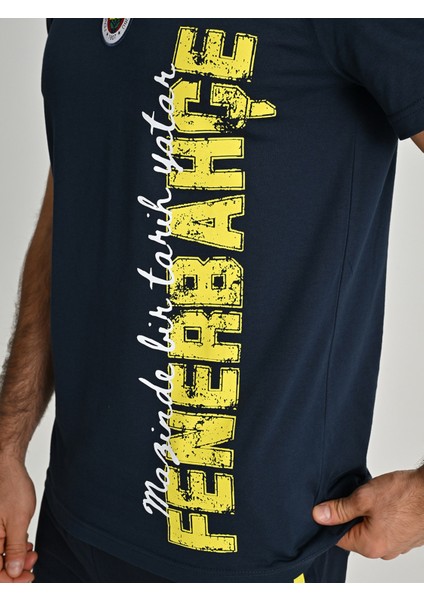 Lisanslı 25/26 Lacivert Tribün Dokuma Logolu T-Shirt indirimleri