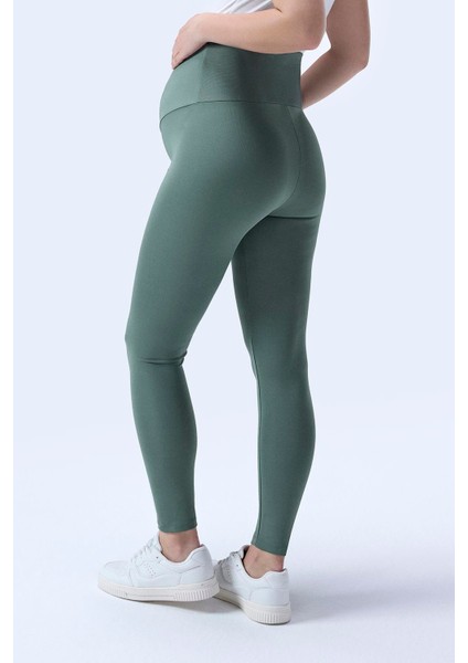 Imaj 714 Yeşil Renk Toparlayıcı ve Extra Esnek Etkili Yüksek Bel Hamile Tayt modelleri