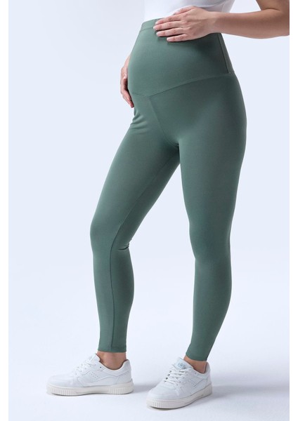 Imaj 714 Yeşil Renk Toparlayıcı ve Extra Esnek Etkili Yüksek Bel Hamile Tayt fırsatları