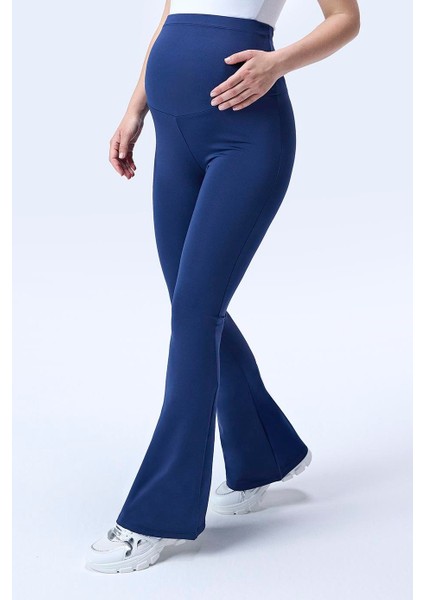 Imaj 436 Lacivert Renk Toparlayıcı ve Extra Esnek Etkili Yüksek Bel Ispanyol Paça Hamile Tayt fiyatları