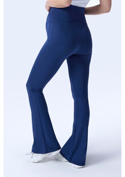 Imaj 436 Lacivert Renk Toparlayıcı ve Extra Esnek Etkili Yüksek Bel Ispanyol Paça Hamile Tayt modelleri
