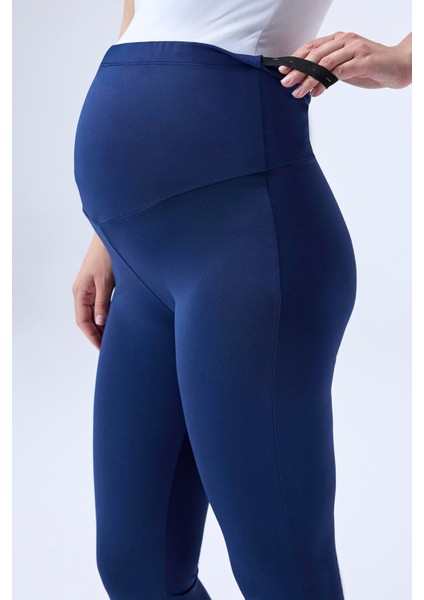 Imaj 436 Lacivert Renk Toparlayıcı ve Extra Esnek Etkili Yüksek Bel Ispanyol Paça Hamile Tayt indirimleri