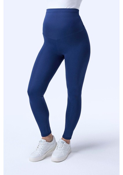 Imaj 714 Lacivert Renk Toparlayıcı ve Extra Esnek Etkili Yüksek Bel Hamile Tayt modelleri