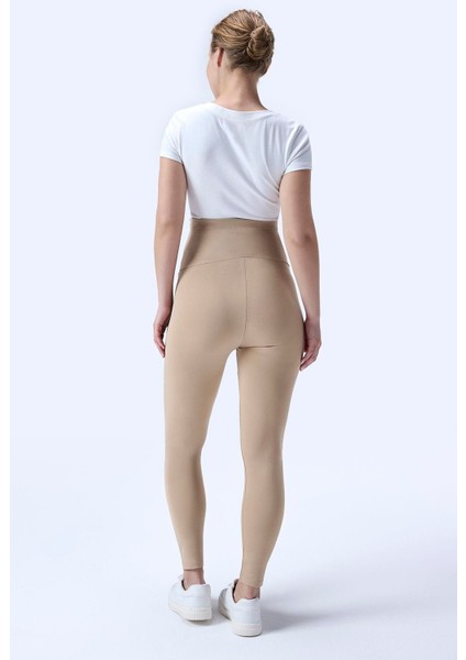 Imaj 714 Bej Renk Toparlayıcı ve Extra Esnek Etkili Yüksek Bel Hamile Tayt fırsatları