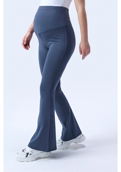 Imaj 436 Gri Renk Toparlayıcı ve Extra Esnek Etkili Yüksek Bel Ispanyol Paça Hamile Tayt indirimleri