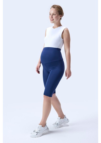 Imaj 349 Lacivert Renk Toparlayıcı ve Extra Esnek Etkili Yüksek Bel Hamile Tayt