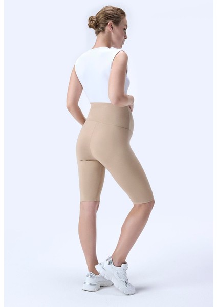 Imaj 715 Bej Renk Toparlayıcı ve Extra Esnek Etkili Yüksek Bel Hamile Tayt modelleri