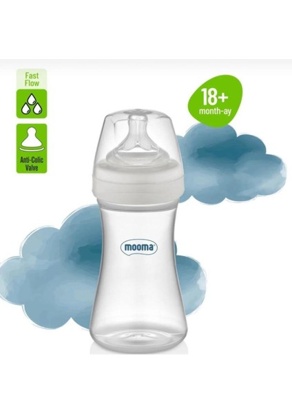 Antikolik Pp Biberon 250 ml 18 Ay Hızlı Akış Gri Renk indirimleri