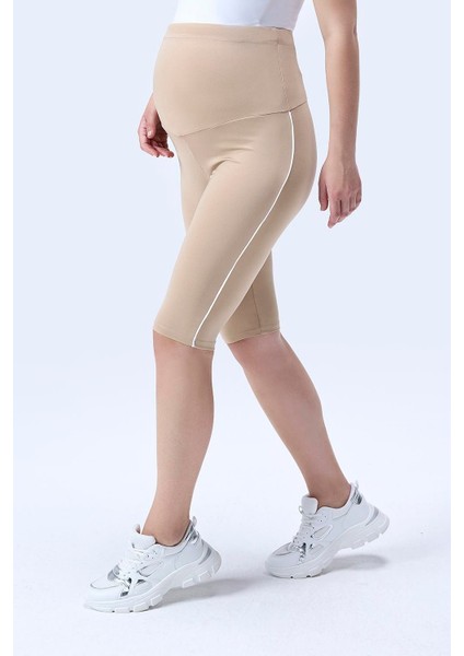 Imaj 357 Bej Renk Toparlayıcı ve Extra Esnek Etkili Yüksek Bel Hamile Tayt indirimleri