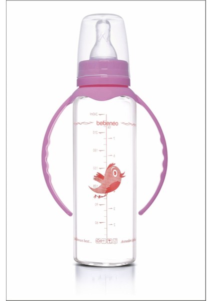 Isıya Dayanıklı Şeffaf Cam Biberon 240 Ml, Sağlıklı ve Güvenli Kullanım