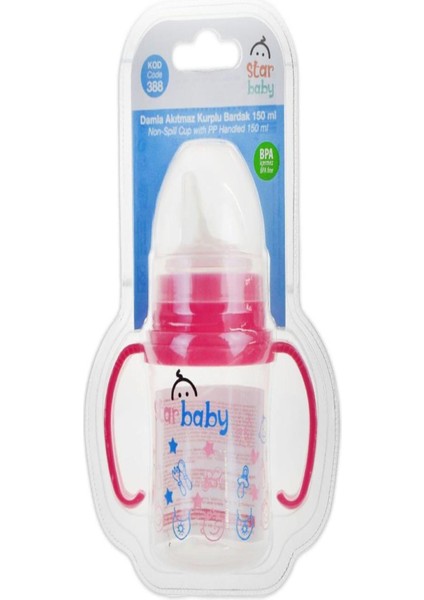 150 ml Kulplu Damla Akıtmaz Biberon Bardak, Hijyenik ve Pratik Kullanım Kolaylığı