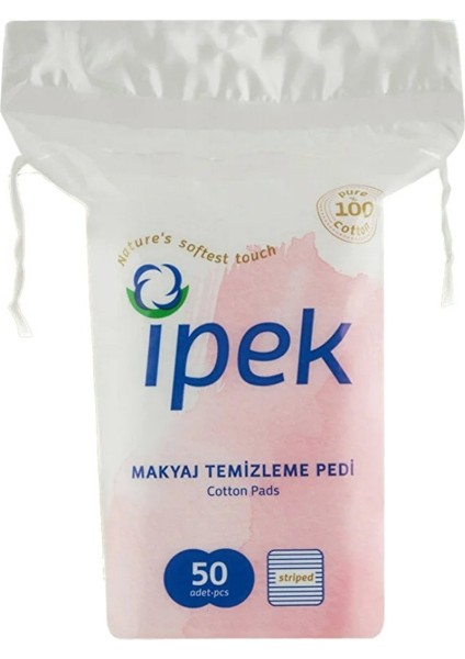 Ipek Cotton Makyaj Temizleme Pedi Kare 50ADET