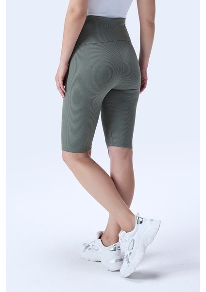 Imaj 364 Yeşil Renk Toparlayıcı ve Extra Esnek Etkili Yüksek Bel Hamile Tayt modelleri