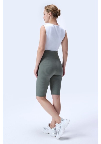 Imaj 364 Yeşil Renk Toparlayıcı ve Extra Esnek Etkili Yüksek Bel Hamile Tayt fırsatları