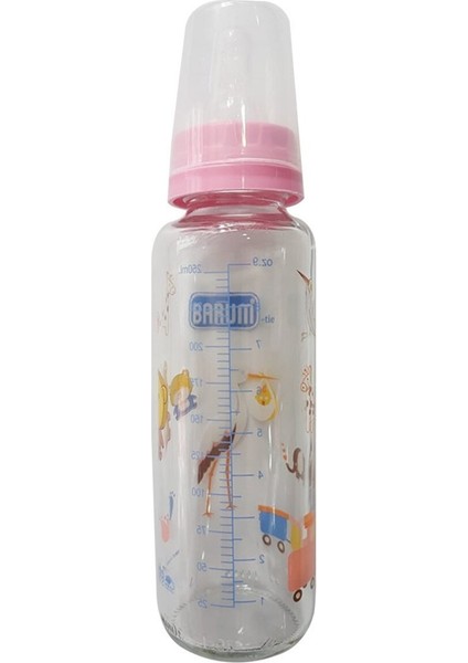 Pembe Cam Leylekli Teren Desenli Bebek Biberon 250 ml fırsatları