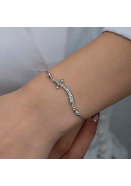 925 Ayar Gümüş Zülfikar Kılıcı Kadın Bileklik (BC-C2F5E9) modelleri