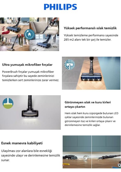 9000 Serisi Yüksek Performanslı Istasyonlu Kendisini Temizleyen Şarjlı Dikey Süpürge fırsatları