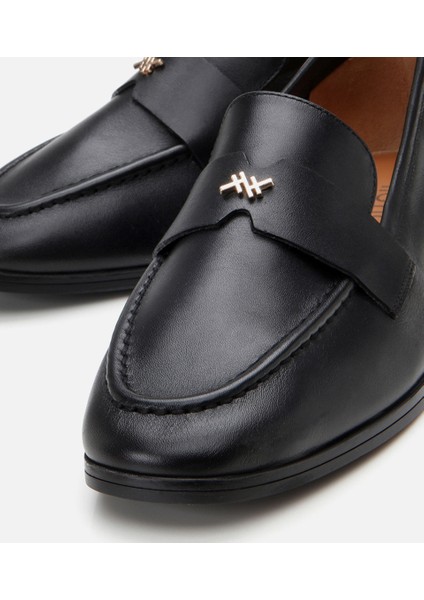 01AYH303980A100 Deri Siyah Kadın Loafer