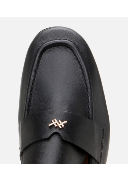 01AYH303980A100 Deri Siyah Kadın Loafer