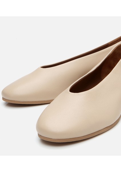 01AYH304030A310 KADIN Deri Bej Babet