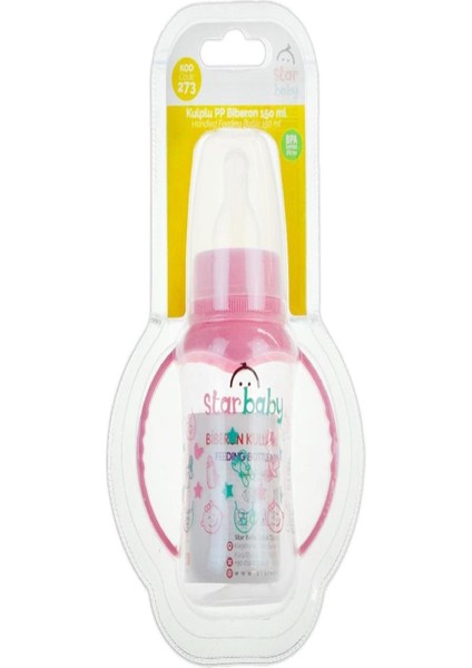Kulplu 150 ml Biberon, Sağlıklı ve Güvenli, Pratik Kullanım, KOD:273