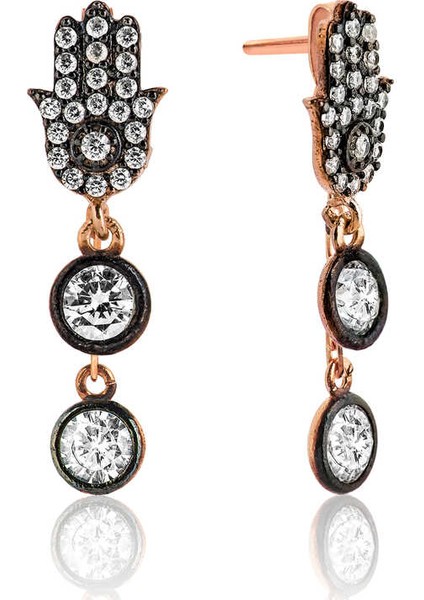 Gümüş Sallantılı Fatma Ana Eli Küpe (BC-60D336) fiyatları