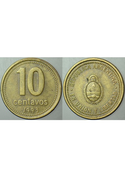 Arjantin 10 Centavos 1993.