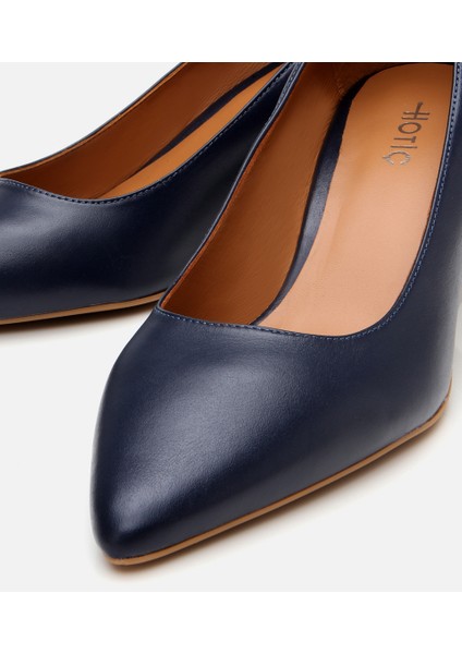 01AYH304150A680 KADIN Deri Lacivert Stiletto