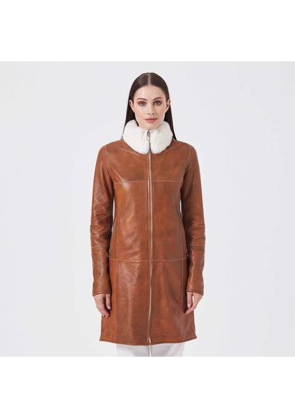 Taba Hakiki Deri-Kürk Kadın Hakiki Deri Trençkot - K23KKM320412-R51 indirimleri