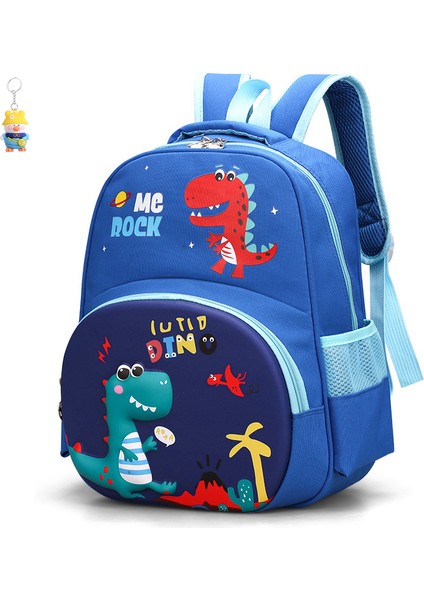 Çocuk Okul Çantası Erkek Dinozor Üç Boyutlu Anaokulu Sırt Çantası 4-6-7 Yaş Erkek Uzay Astronot Büyük Kapasiteli Sırt Çantası (Yurt Dışından)