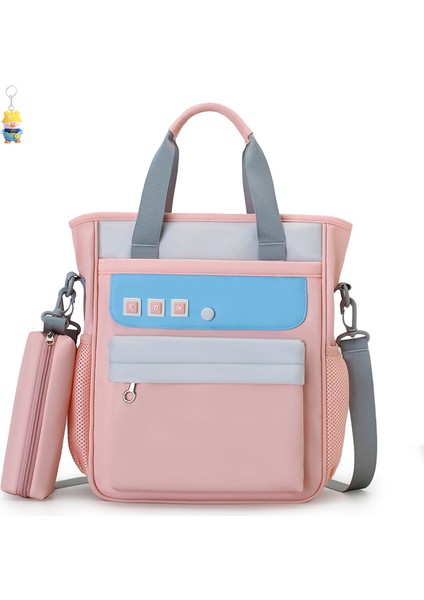 Ilkokul Öğrencileri Taşınabilir Çocuk Çantası Büyük Kapasiteli Depolama Çok Fonksiyonlu Sanat Çantası Kalem Çantası (Yurt Dışından)