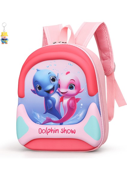 Anaokulu Okul Çantası Kız Hayvan Bebek 3-5-6 Yaş Küçük ve Orta Sınıf Su Geçirmez Üç Boyutlu Çocuk Sırt Çantası (Yurt Dışından)