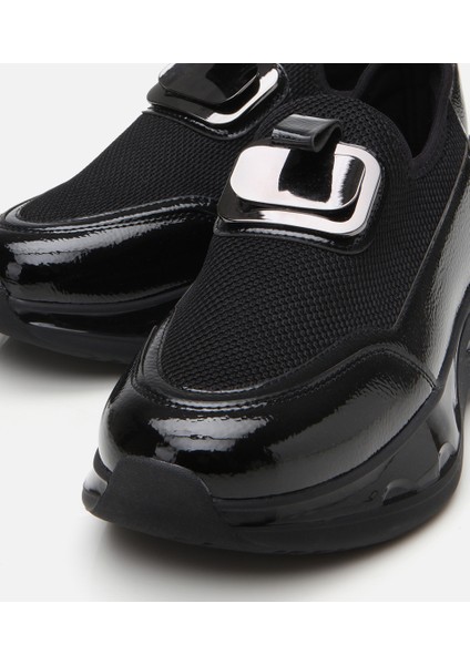 01AYH307220A100 KADIN Siyah Dolgu Topuklu Spor Ayakkabı