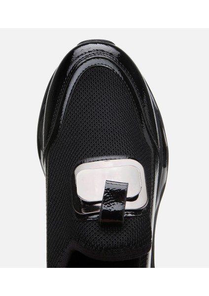 01AYH307220A100 KADIN Siyah Dolgu Topuklu Spor Ayakkabı