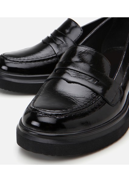 01AYH306670A100 Deri Siyah Kadın Loafer