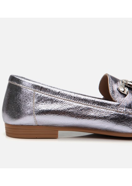 01AYH306740A210 Deri Lame Kadın Tokalı Loafer