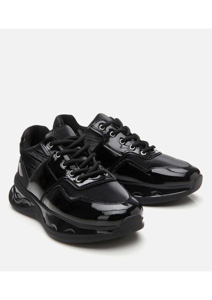 01AYH307230A100 KADIN Siyah Yüksek Tabanlı Spor Ayakkabı