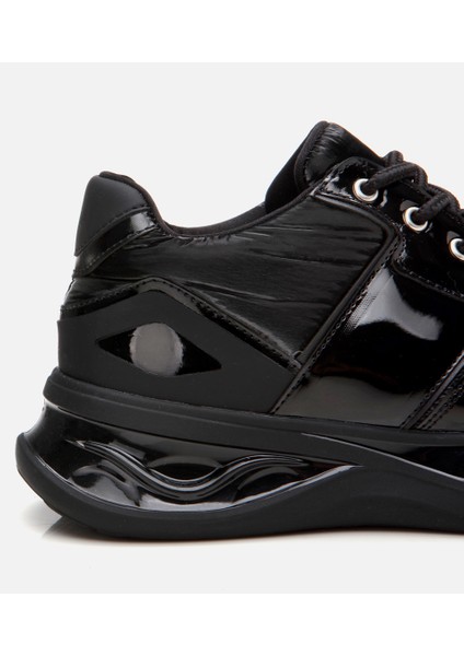 01AYH307230A100 KADIN Siyah Yüksek Tabanlı Spor Ayakkabı