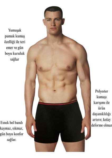 Erkek Likralı Boxer – Pamuklu, Esnek ve Rahat Iç Giyim