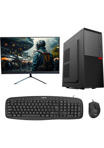 -RT0225 I5 13.nesil 13600KF 8gb Ddr4 Ram 256GB SSD 2gb GT610 VGA "23.8 Masaüstü Bilgisayar