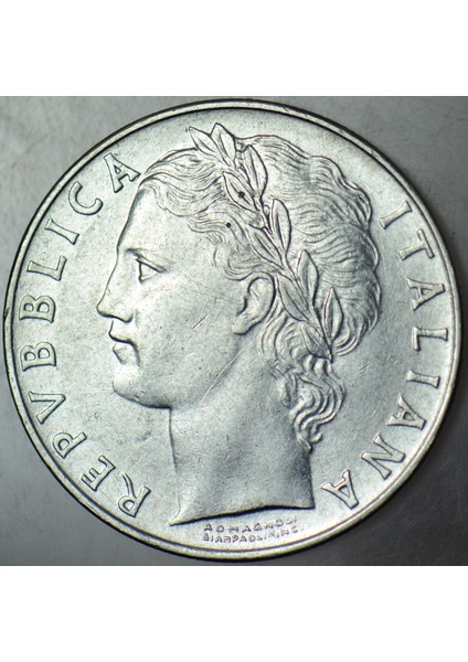 Italya 100 Liret 1957 Roma Tanrıçası Minerva Görselli. modelleri