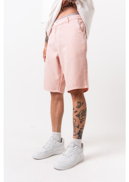 Erkek Parça Boya Şort Somon fiyatları