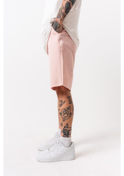 Erkek Parça Boya Şort Somon modelleri