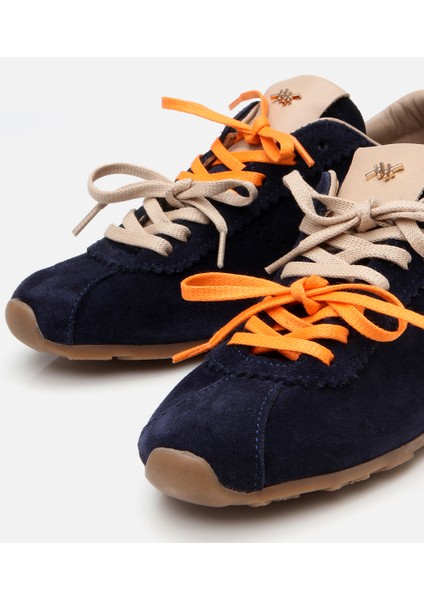 01AYH308940A680 KADIN Süet Deri Lacivert Spor Ayakkabı