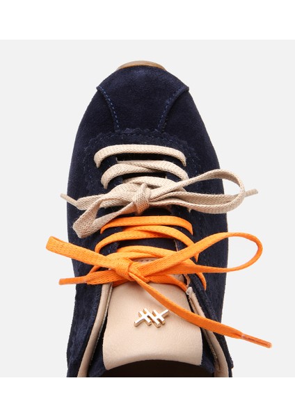01AYH308940A680 KADIN Süet Deri Lacivert Spor Ayakkabı