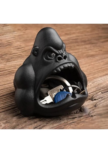 Mvt Tasarım Goril Figürlü Dekoratif Kül tablası Biblo Masaüstü Ev Ofis Dekorasyon Küllük Organizer modelleri