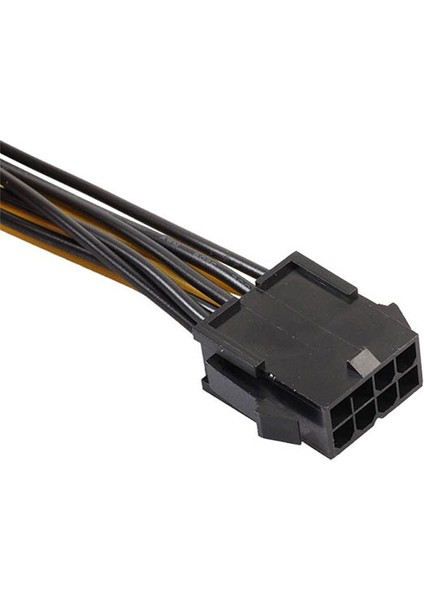 Cpu 8pin To Graphics Video Kartı Çift Pcı-E Güç Kaynağı Kablosu 30CM fırsatları