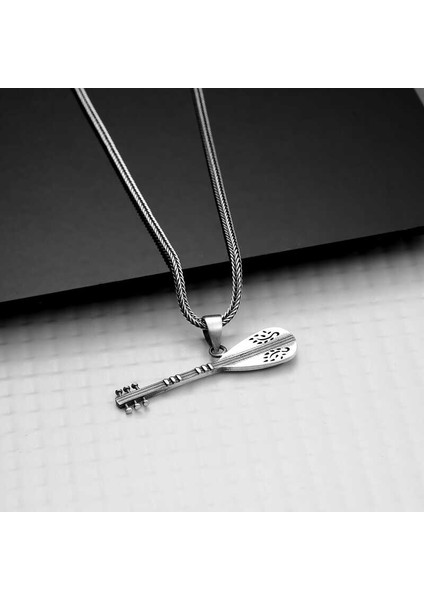 925 Ayar Gümüş Saz Erkek Gümüş Kolye (BC-CD2BB5) fiyatları